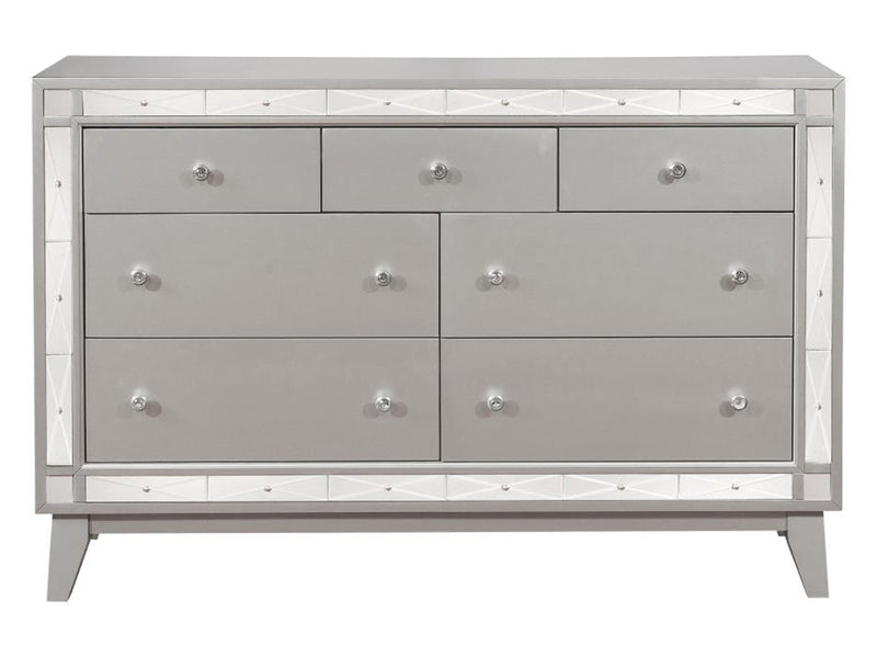 Leighton 58" Wide 7 Drawer Dresser With Mirror