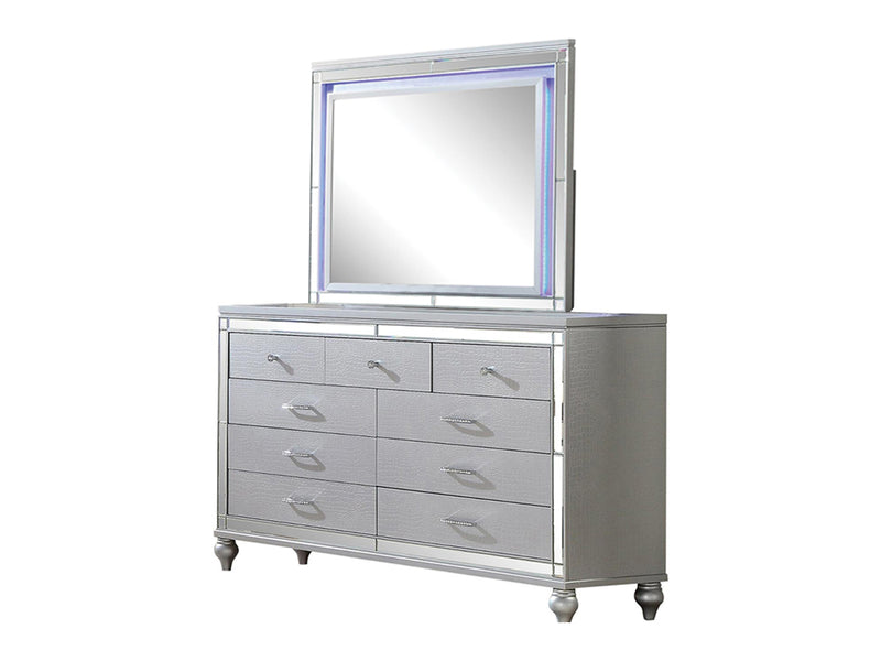 Lizelle 9 Drawer Dresser With Mirror