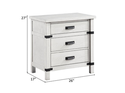 Loretta 27" Tall 3 Drawer Nightstand