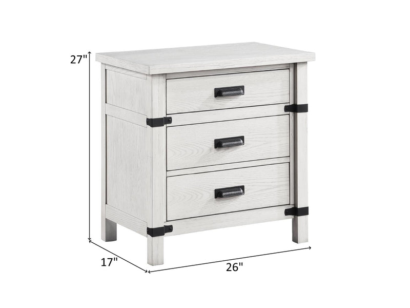 Loretta 27" Tall 3 Drawer Nightstand