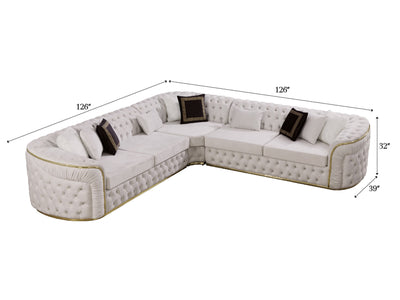 Empi Los Angeles 126" / 126" Wide Sectional