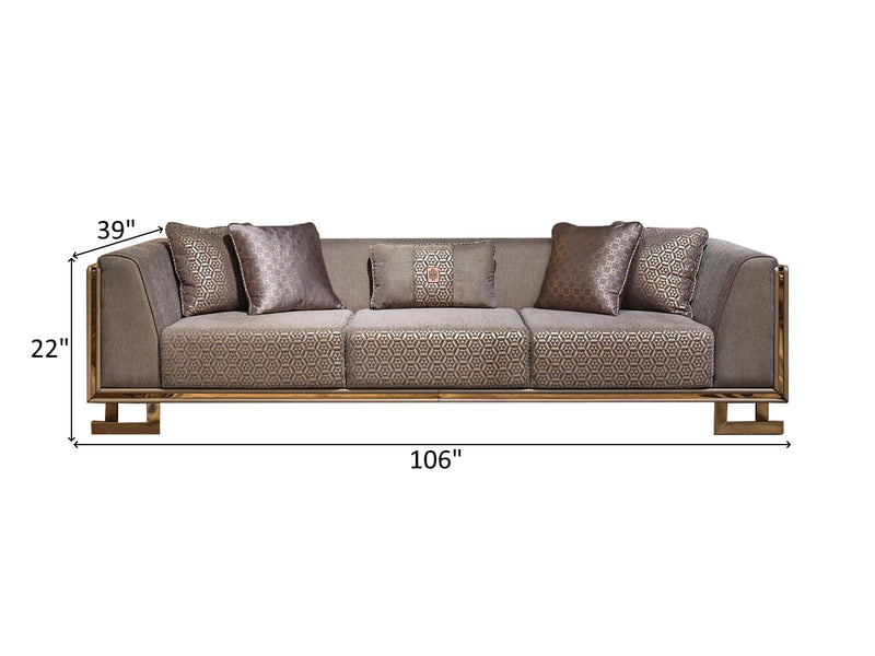 Lucas Kanss 106" Wide 4 Seater Sofa