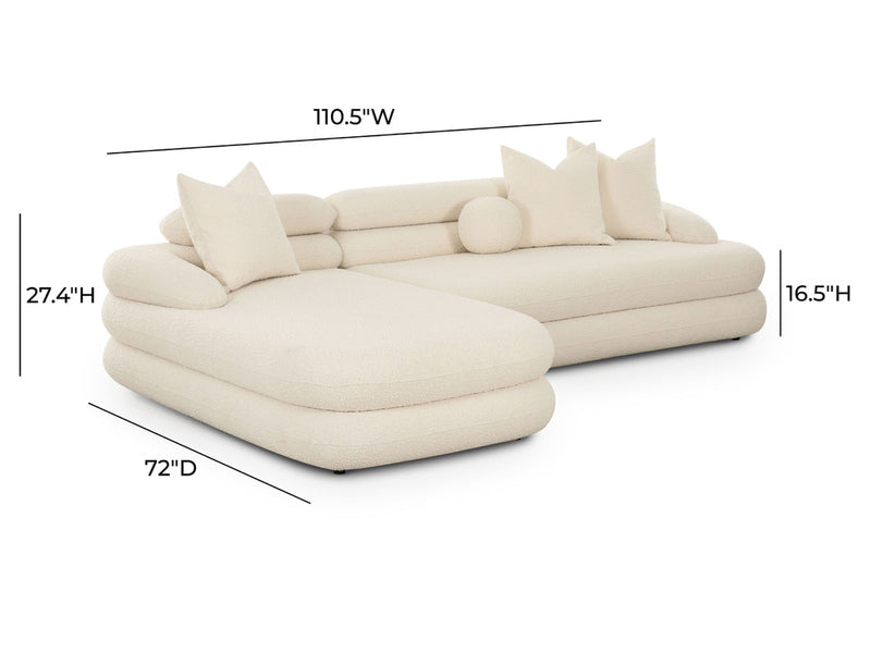 Lulu 110.5" Wide Sectional