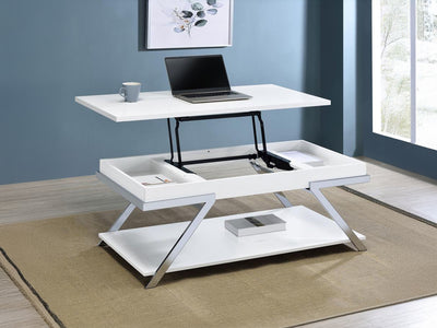 Marcia 47.5" Wide Rectangular Lift Top Coffee Table