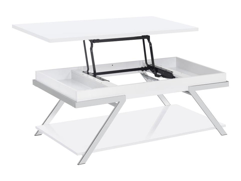 Marcia 47.5" Wide Rectangular Lift Top Coffee Table