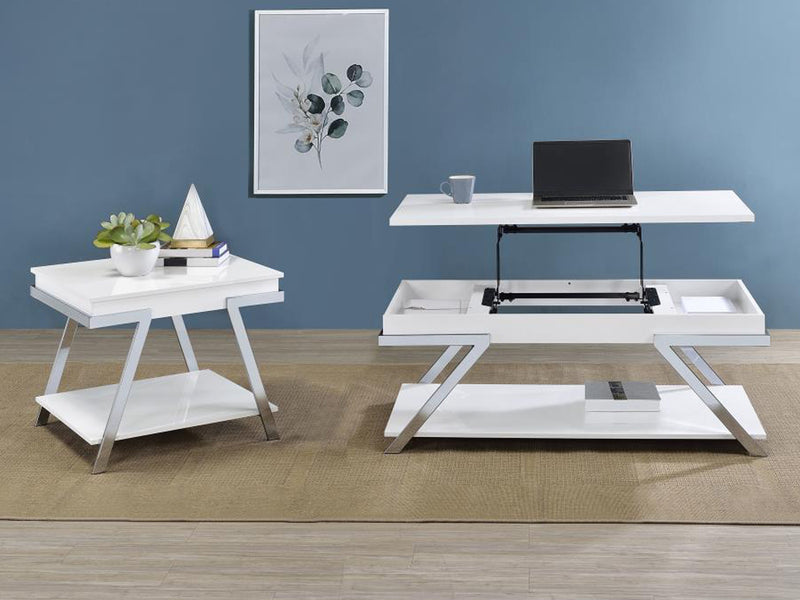Marcia 47.5" Wide Rectangular Lift Top Coffee Table