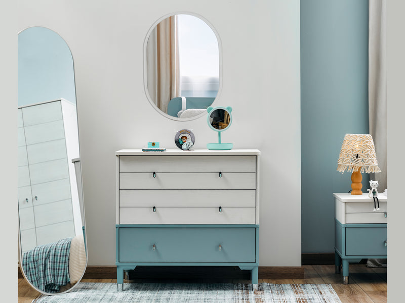 Marin 33" Wide 3 Drawer Dresser With Mirror