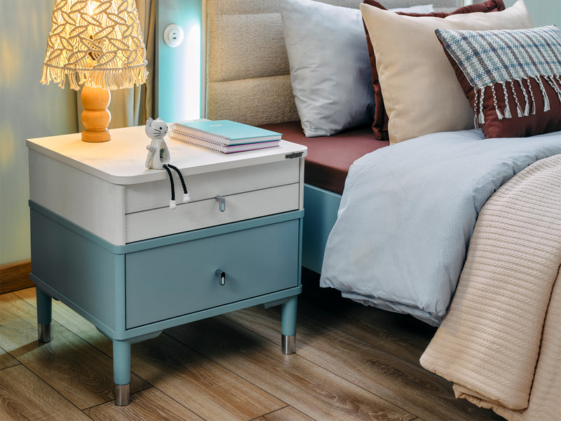 Marin 21" Tall 2 Drawer Nightstand