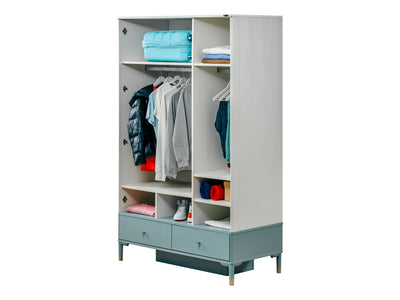 Marin 51" Wide 3 Door Wardrobe