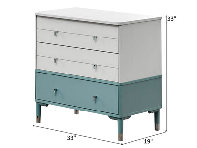 Marin 33" Wide 3 Drawer Dresser With Mirror