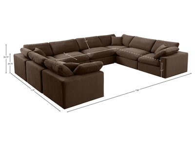 Comfy Meri 158" Wide U Sectional