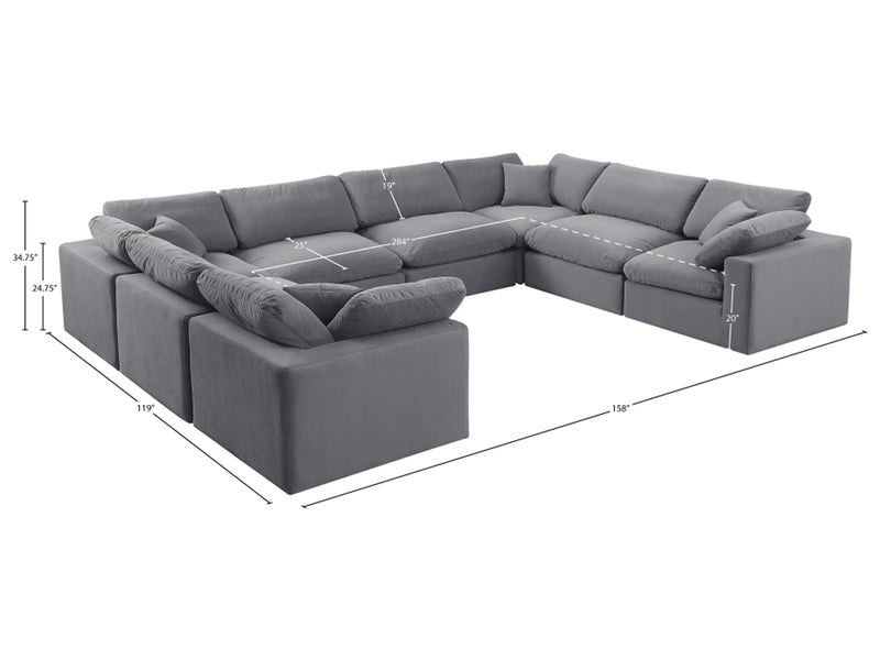 Comfy Meri 158" Wide U Sectional