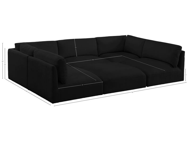 Ease 114" Wide Modular Sectional