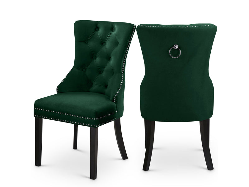 Nikki 23" Wide Velvet Dining Chair (Set of 2)