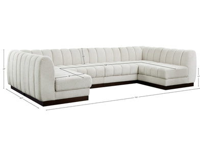 Quinn 133" Wide U Sectional