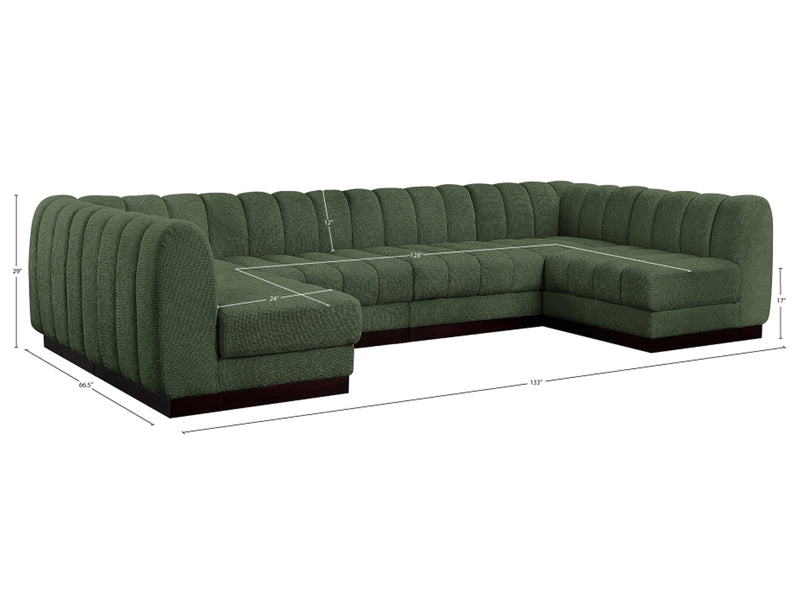 Quinn 133" Wide U Sectional