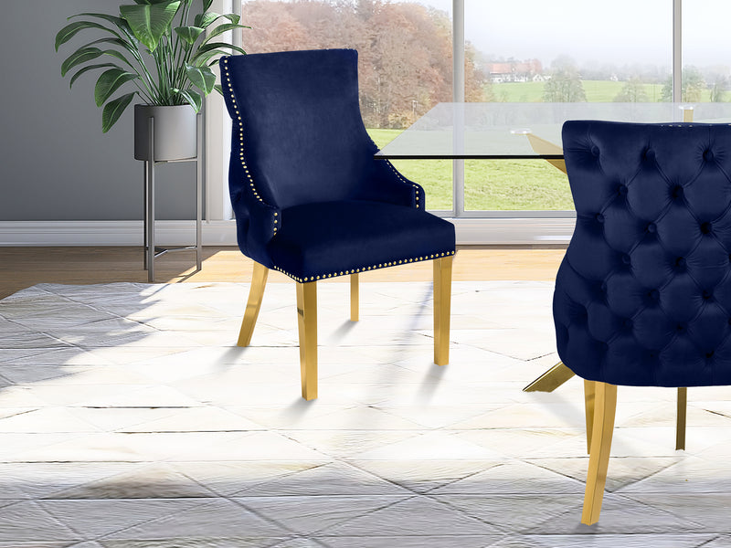 Tuft 24" Wide Velvet Dining Chair (Set of 2)