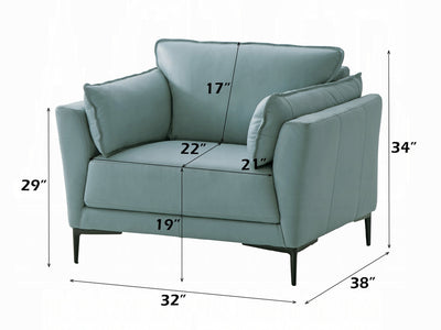 Mesut 32" Wide Leather Armchair