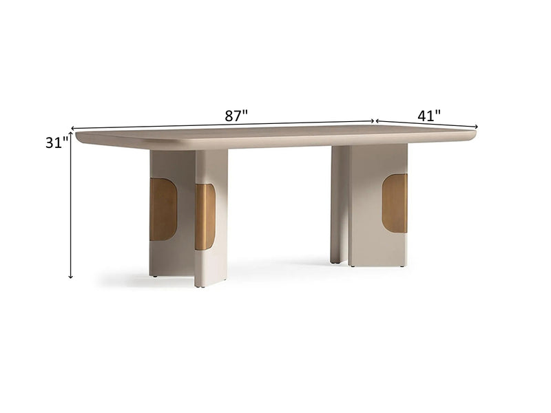 Milanom 87" Wide Dining Table