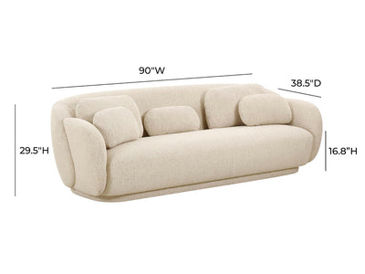 Misty 90" Wide Boucle Sofa