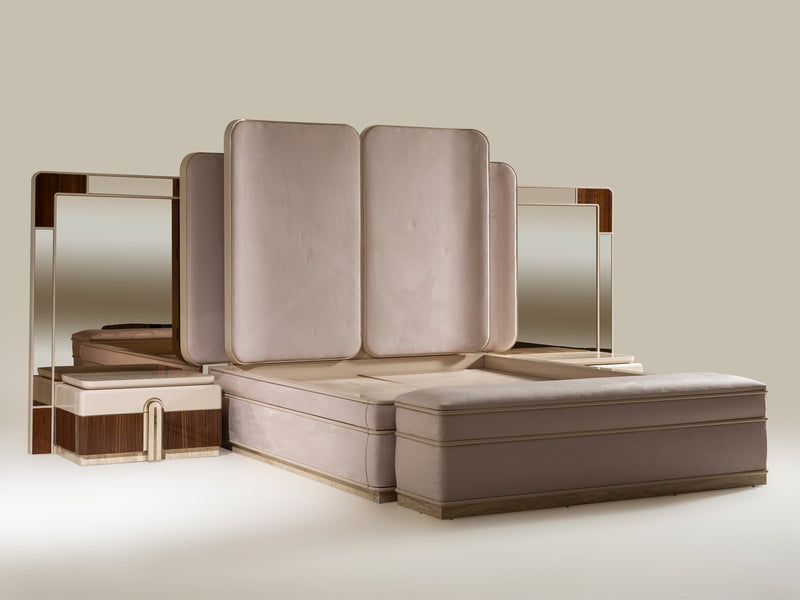 Modena Mazzi Nightstand With Mirror