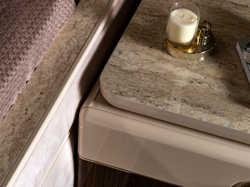 Modena Mazzi Nightstand With Mirror