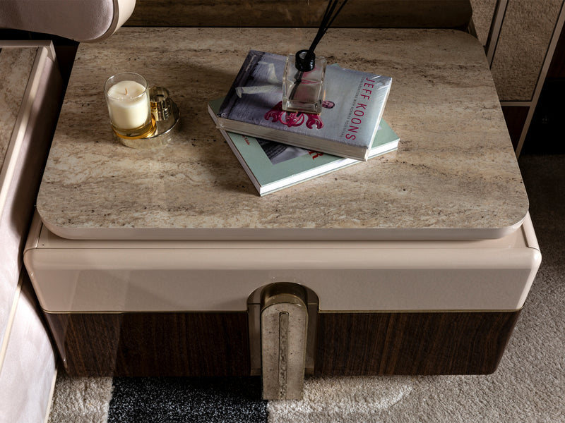 Modena Mazzi Nightstand With Mirror