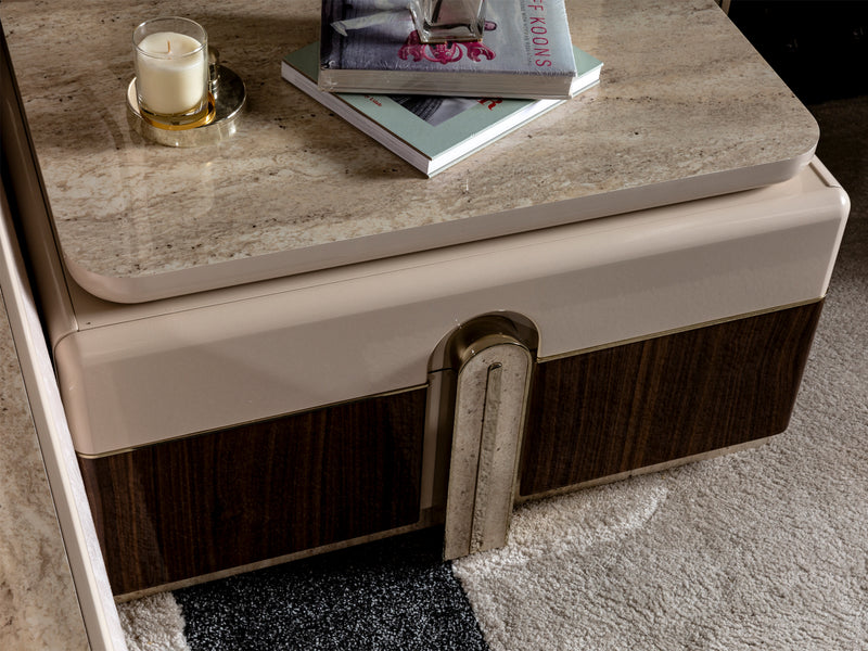 Modena Mazzi Nightstand With Mirror