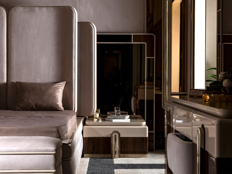 Modena Mazzi Nightstand With Mirror