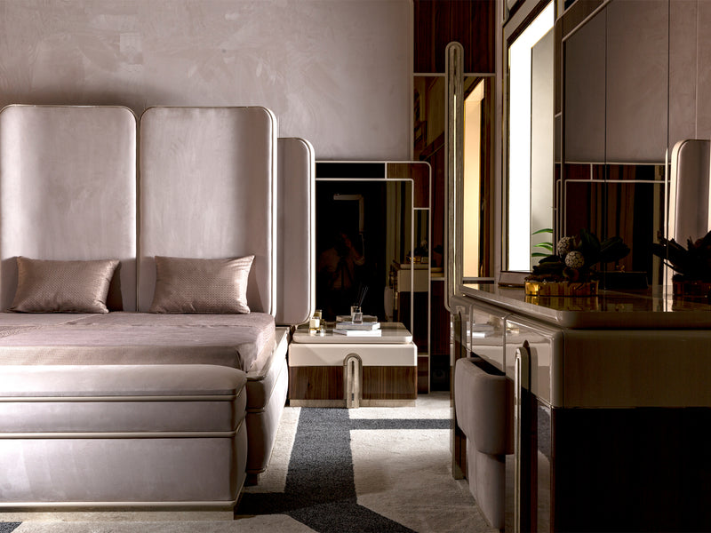 Modena Mazzi Nightstand With Mirror