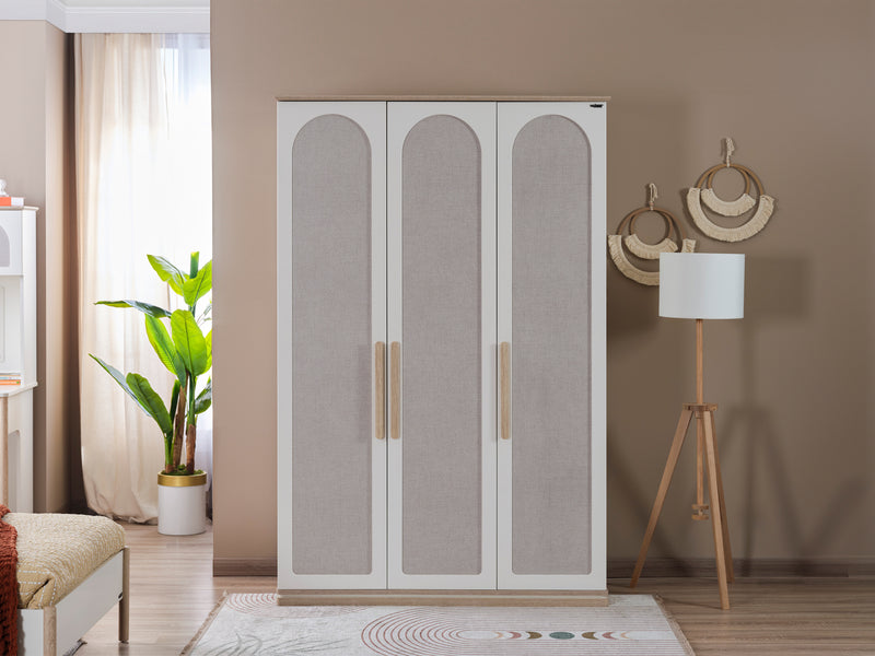 Mosso 54" Wide 3 Door Wardrobe