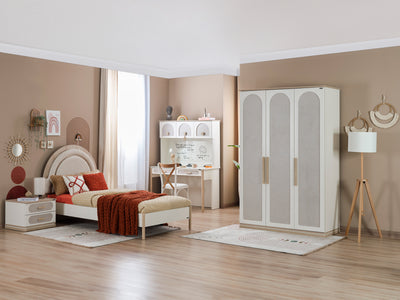 Mosso 54" Wide 3 Door Wardrobe