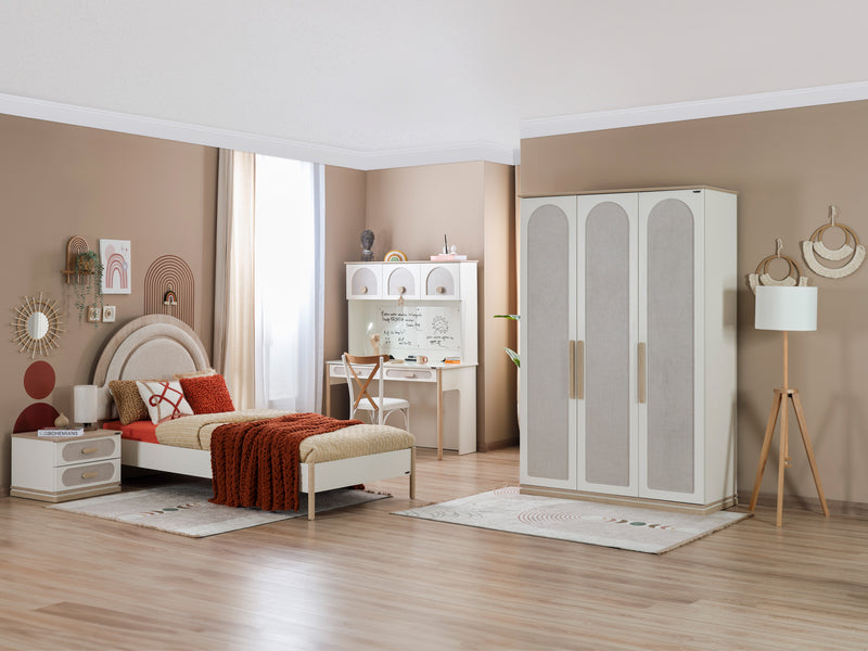 Mosso 54" Wide 3 Door Wardrobe