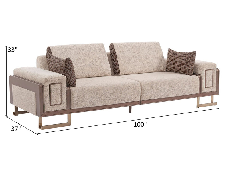 Nirvana Kanss 100" Wide 4 Seater Sofa