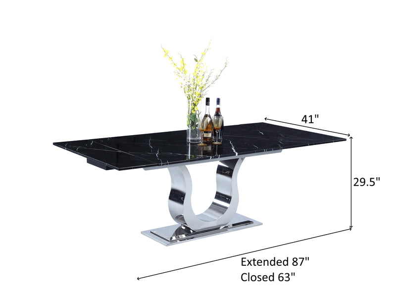 Nadia 87" / 63" Wide Extendable Dining Table