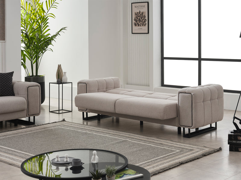 Nero Sim 92" Wide Convertible Sofa