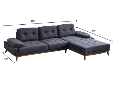 Durun 116" Wide Mini Extendable Sectional