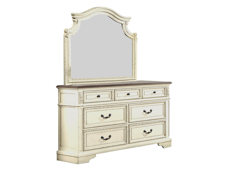 Noble 62" Wide 7 Drawer Dresser With Mirror