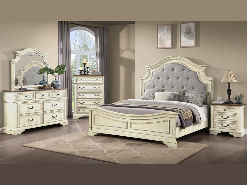 Noble 62" Wide 7 Drawer Dresser With Mirror