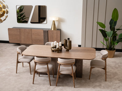 Noho Mon 94.4" Wide Buffet With Mirror