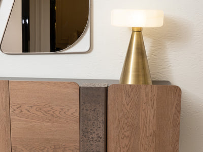 Noho Mon 94.4" Wide Buffet With Mirror