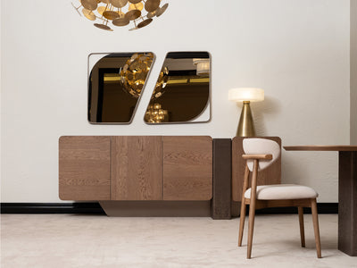 Noho Mon 94.4" Wide Buffet With Mirror