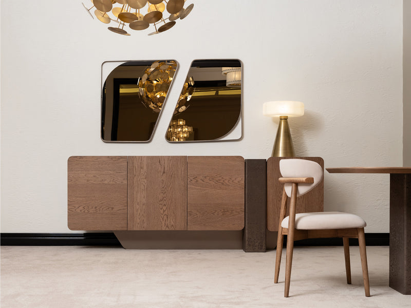 Noho Mon 94.4" Wide Buffet With Mirror