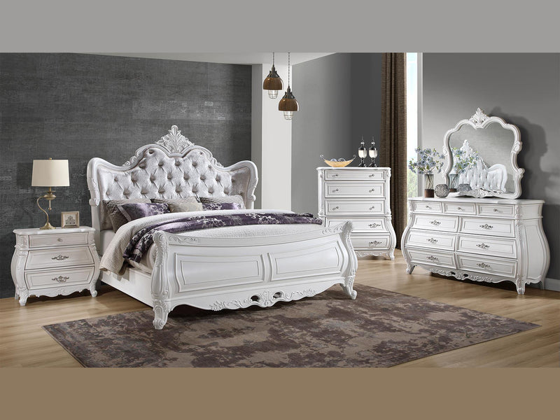 Opulence Tufted Platform Bed