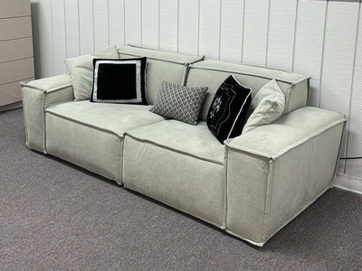 Padova Square Arm 86.6" Wide Loveseat (Floor Sample)