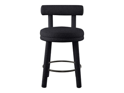 Parlor Boucle Fabric Bar Stool (Set of 2)