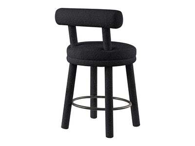 Parlor Boucle Fabric Bar Stool (Set of 2)