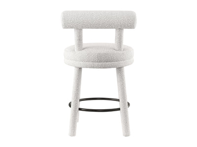 Parlor Boucle Fabric Bar Stool (Set of 2)