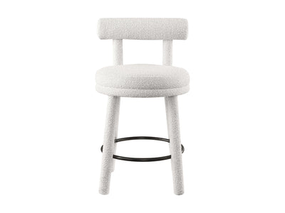 Parlor Boucle Fabric Bar Stool (Set of 2)