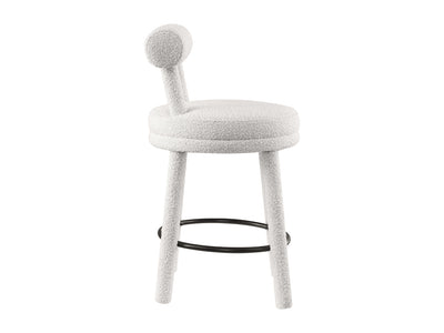 Parlor Boucle Fabric Bar Stool (Set of 2)